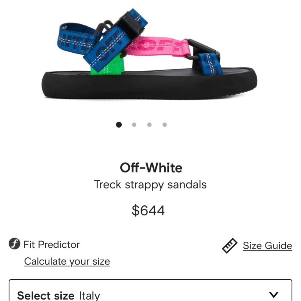 Off - White Micro Tek Sandal